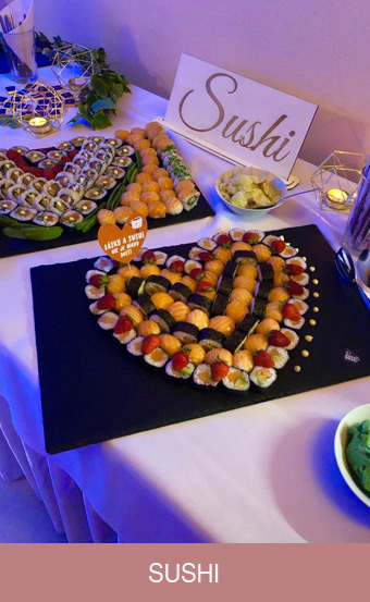 sushi na svadbu sereď
